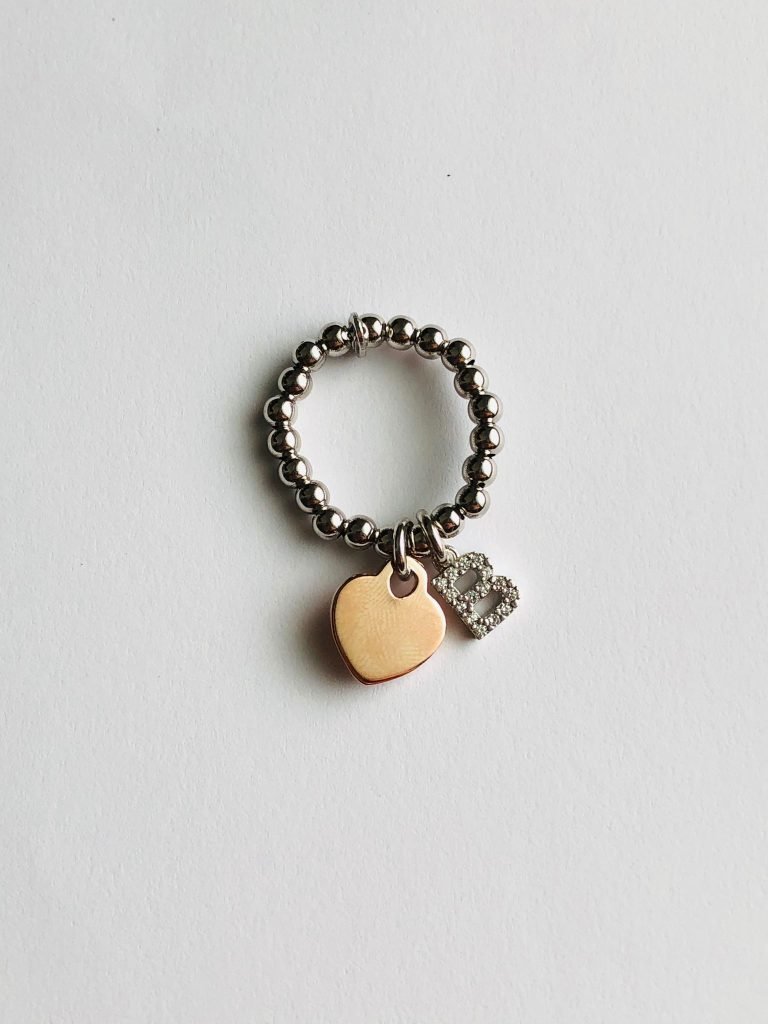 Anello in Argento con Pendenti Personalizzabile