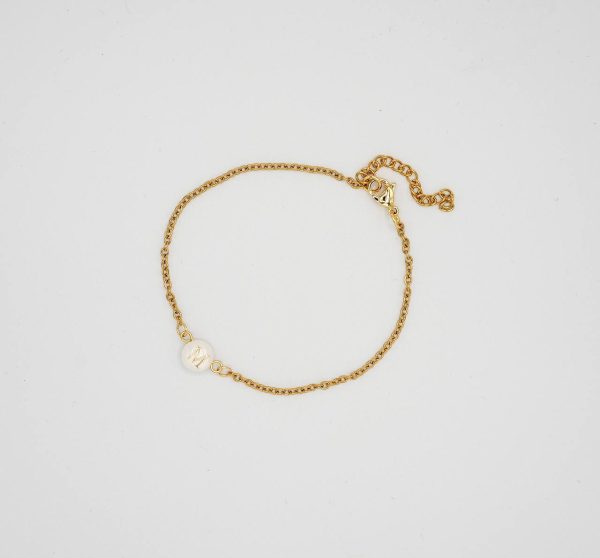 Bracciale Blanc Letter (2 lettere D)
