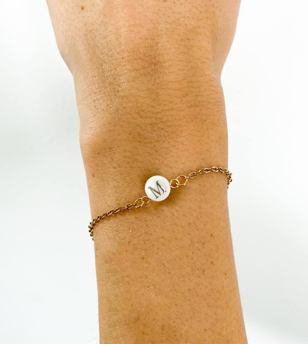 Bracciale Blanc Letter (2 lettere D) - immagine 2