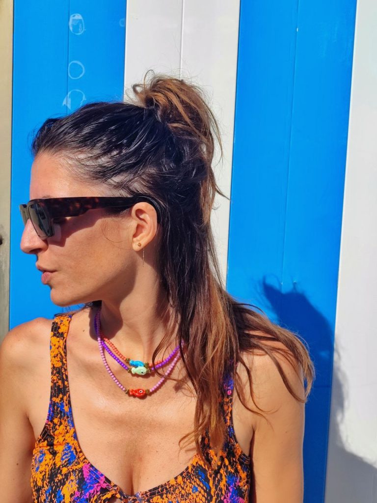 foto Daniela con gioielli Big Eyes Creations