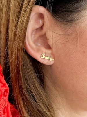 Alternative view of Orecchini Sissi in Acciaio