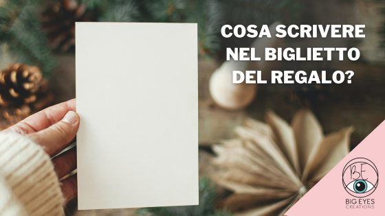 Biglietto di Natale con scritta: cosa scrivere nel biglietto del regalo?