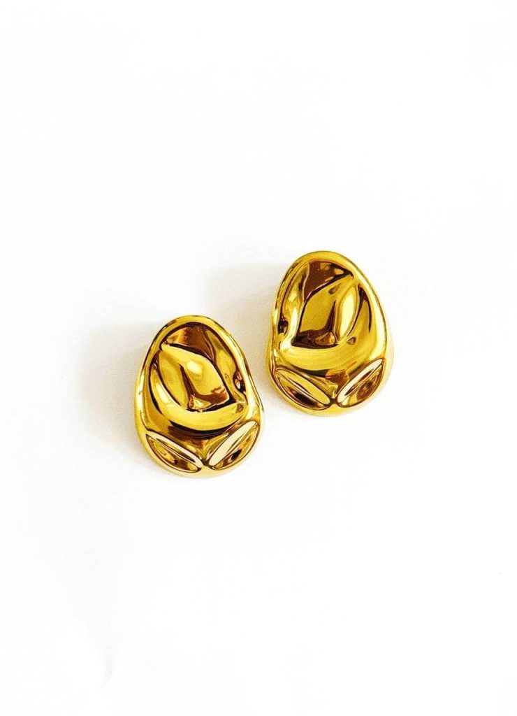 Orecchini dorato di big eyes creations