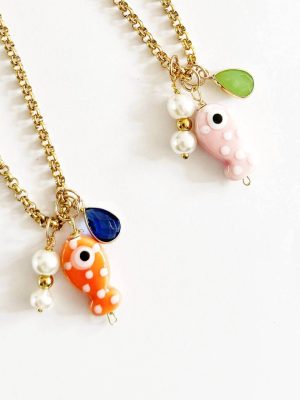 Collane con charms a forma di pesciolini colorati