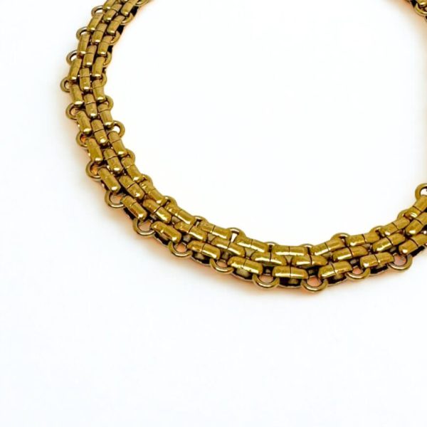 Collana Bold Dorata Big Eyes Creations
