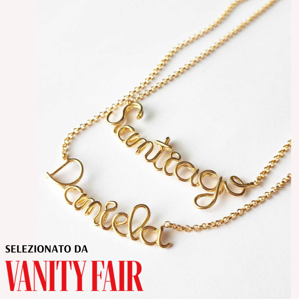 layering collana Thin in argento dorato personalizzabile big eyes creations